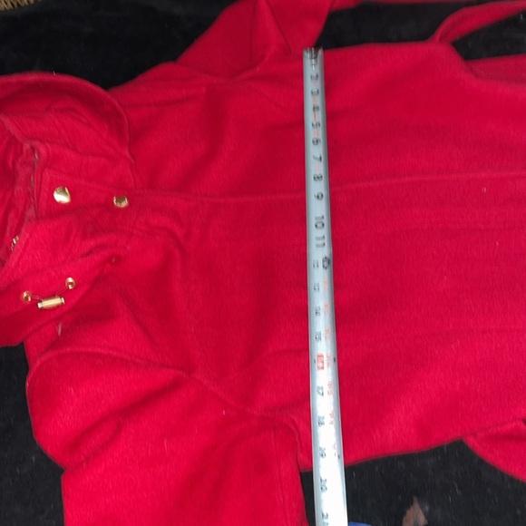 Women’s VINTAGE ELLEN TRACY 90’s with hood 100% wool lined coat sz 10 EUC Belt - Picture 11 of 15